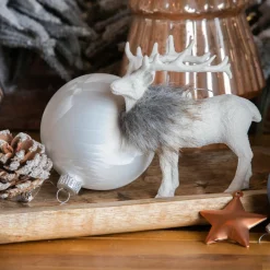 Renne à suspendre (H15 cm) Marius Blanc