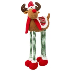 Renne de Noël (H103 cm) Georges et jambes téléscopiques