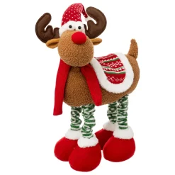 Renne de Noël (H103 cm) Georges et jambes téléscopiques