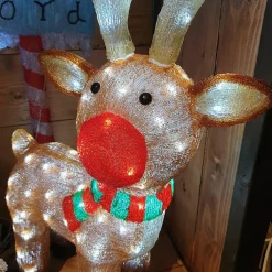 Renne lumineux 120 LED (H85 cm) Lewis Blanc froid