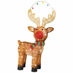 Renne lumineux 120 LED (H85 cm) Lewis Blanc froid