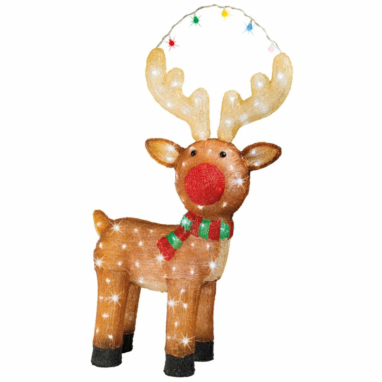 Renne lumineux 120 LED (H85 cm) Lewis Blanc froid