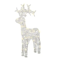 Renne lumineux souple 80 LED (H89 cm) Skoll Blanc chaud
