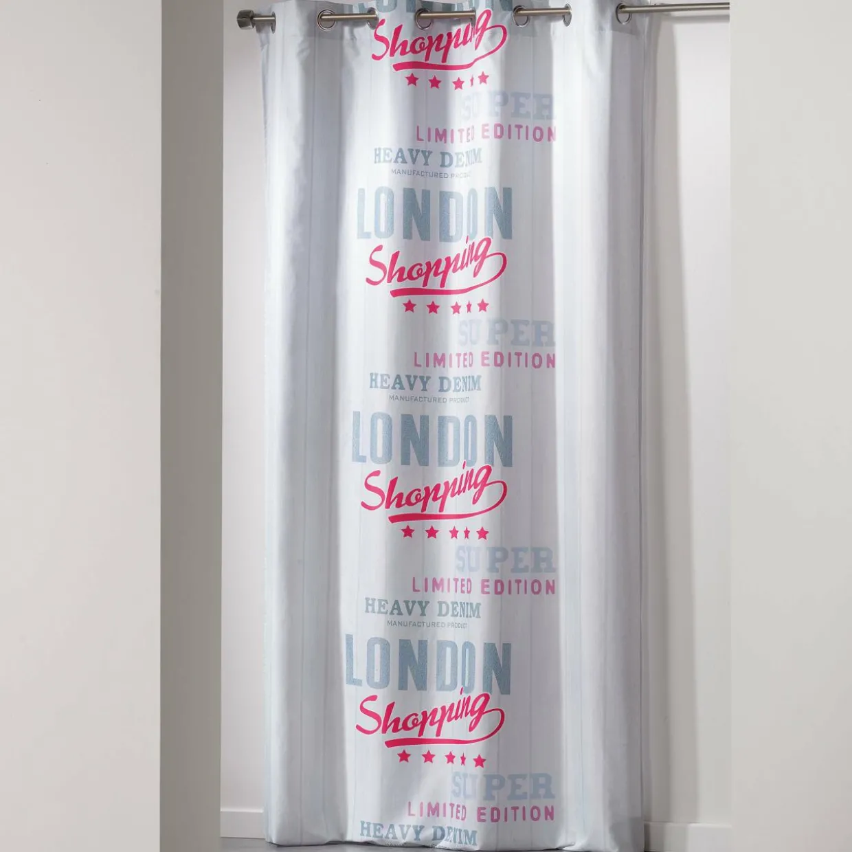 Rideau (140 x H240 cm) Girly London Blanc
