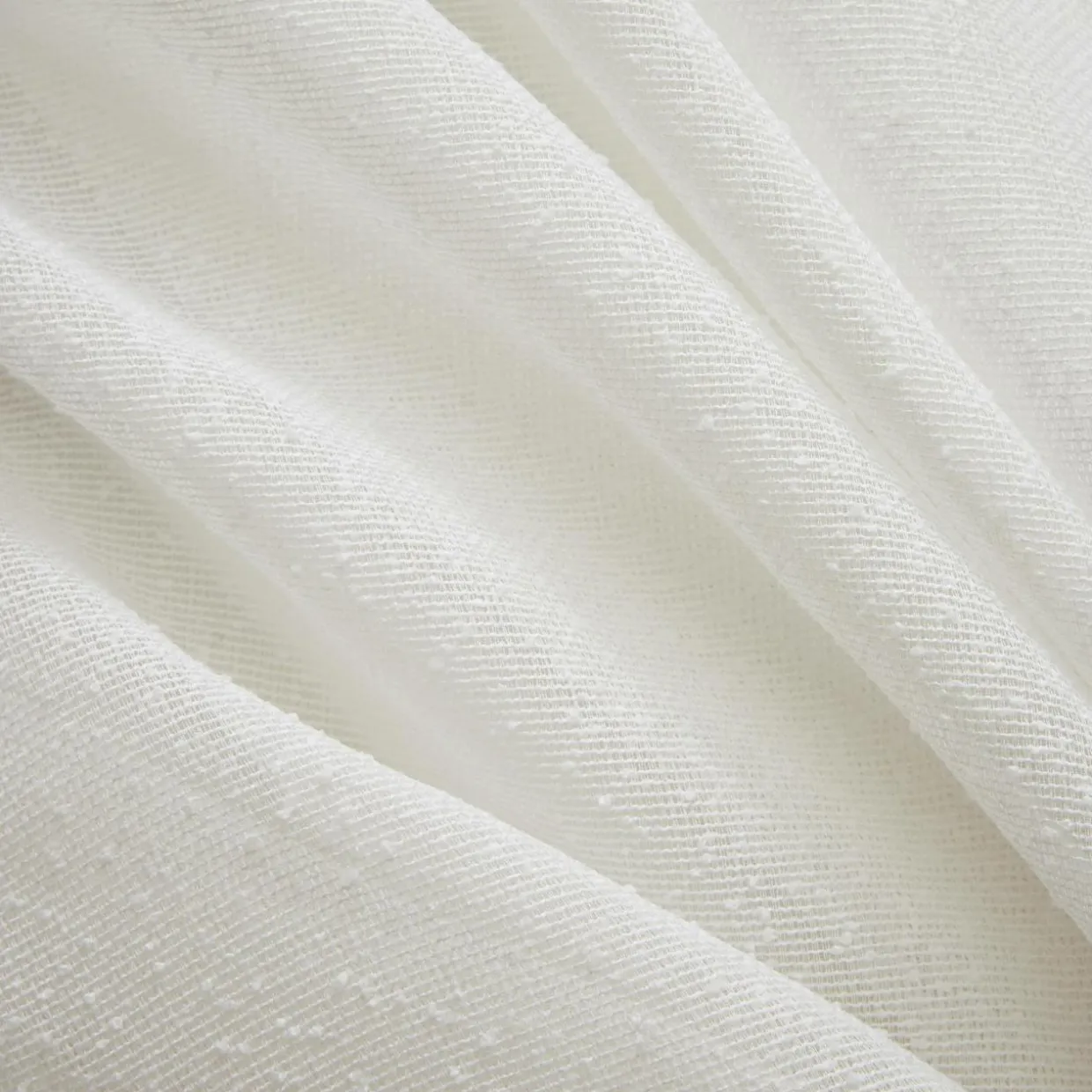 Rideau ajustable bouclette (140 x max 300 cm) Eliott Ivoire