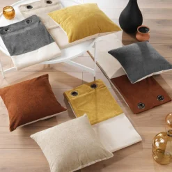 Rideau bouclette (140 x 240 cm) Ava Jaune ocre