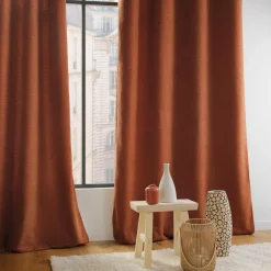 Rideau bouclette (140 x 240 cm) Wooly Terracotta