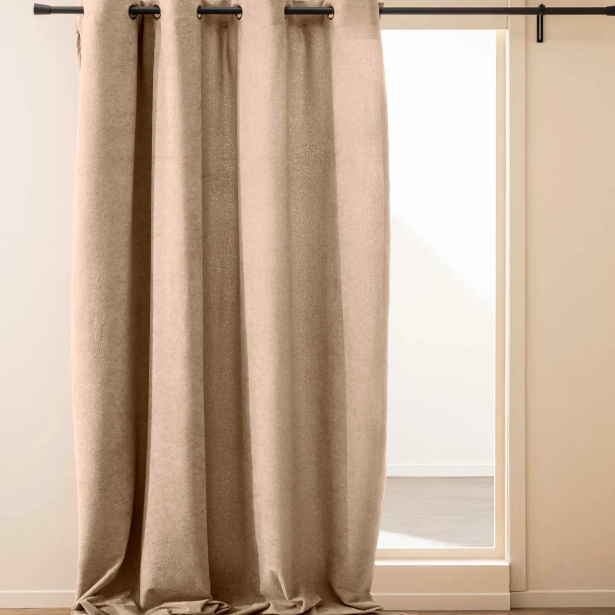 Rideau bouclette (140 x 260 cm) Winona Beige