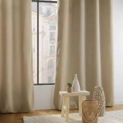 Rideau bouclette (140 x 240 cm) Wooly Beige