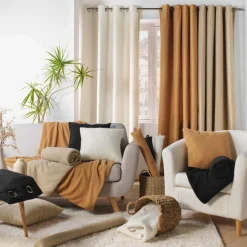 Rideau bouclette (140 x 240 cm) Wooly Beige