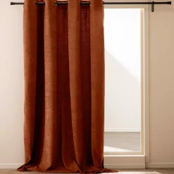 Rideau bouclette (140 x 260 cm) Winona Terracotta