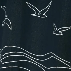 Rideau coton (140 x 260 cm) Bordemer Bleu marine