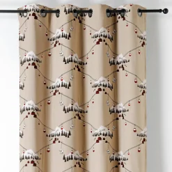 Rideau coton (140 x 260 cm) Chamonix Rouge