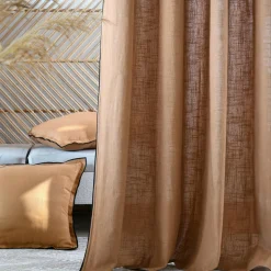 Rideau coton (140 x 260 cm) Helios Camel