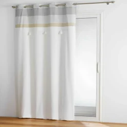 Rideau coton (140 x 240 cm) Iliade Blanc