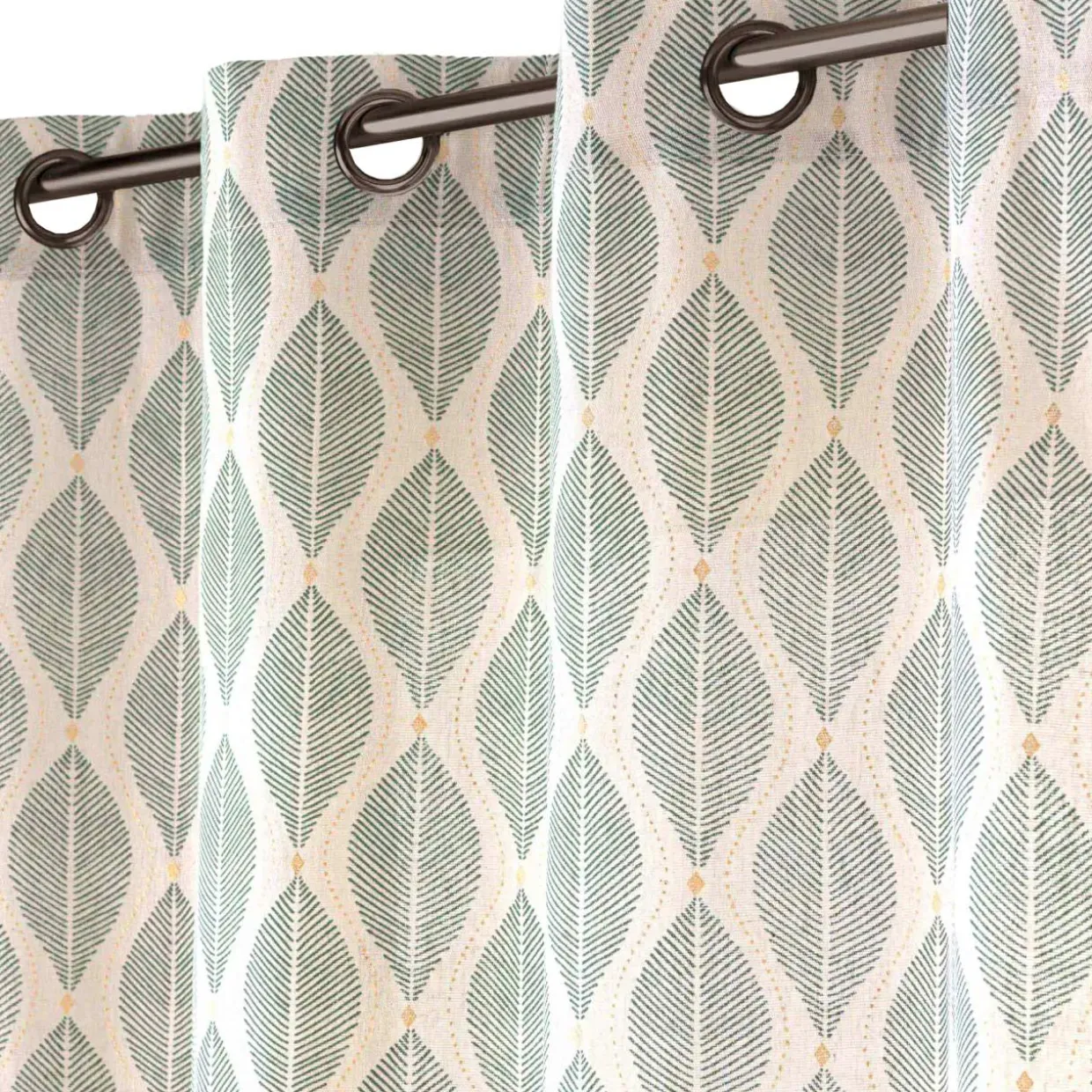 Rideau coton (140 x 240 cm) Maho Vert sauge