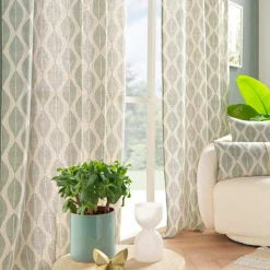 Rideau coton (140 x 240 cm) Maho Vert sauge