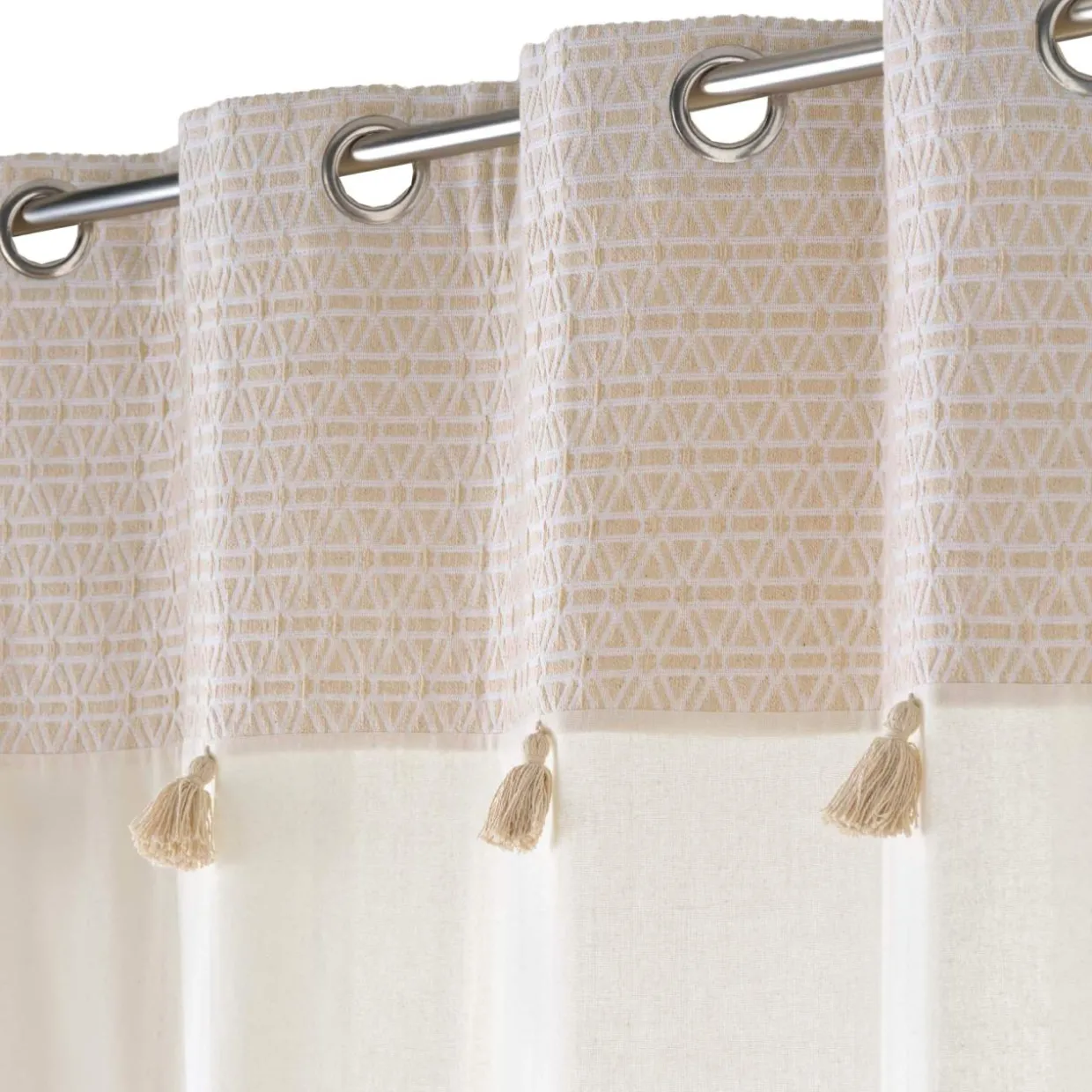 Rideau coton (140 x 240 cm) Milano Beige