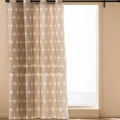 Rideau coton (140 x 280 cm) Ondine Noir