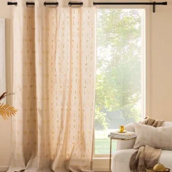 Rideau coton (140 x 280 cm) Ondine Blanc