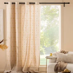 Rideau coton (140 x 240 cm) Ondine Blanc