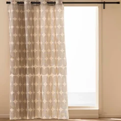 Rideau coton (140 x 240 cm) Ondine Noir