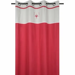Rideau coton (140 X 260 cm) Pauline Rouge