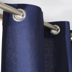 Rideau coton (140 x 260 cm) Pixel Bleu marine