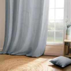 Rideau coton (140 x 260 cm) Pixel Gris