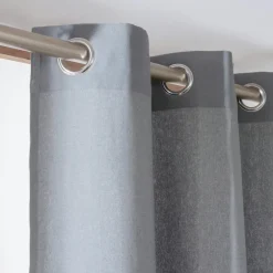 Rideau coton (140 x 260 cm) Pixel Gris