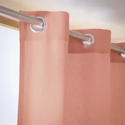Rideau coton (140 x 260 cm) Pixel Rose pêche