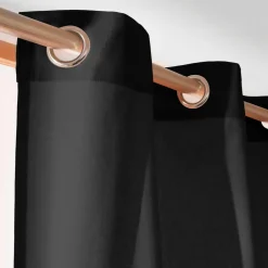 Rideau coton (140 x 260 cm) Pixel Noir