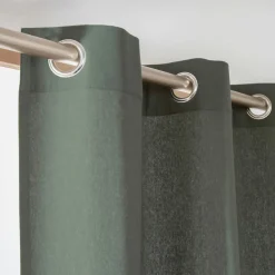 Rideau coton (140 x 260 cm) Pixel Vert kaki