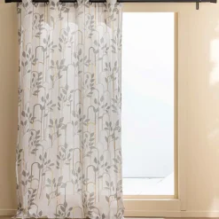 Rideau coton (140 x 280 cm) Roseris Gris