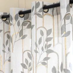 Rideau coton (140 x 240 cm) Roseris Gris