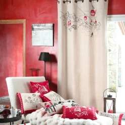 Rideau coton (140 x 260 cm) Villard Ecru