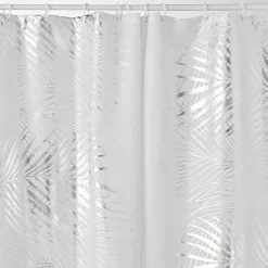 Rideau de douche (200 cm) Orbella Blanc et argent