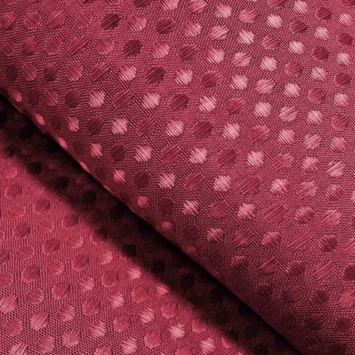 Rideau de douche effet tissé à anneaux (180 x 200 cm) Quartz Rose framboise