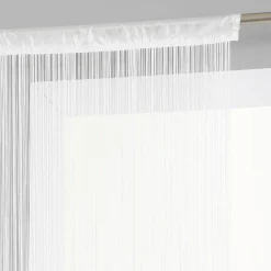 Rideau de fil (90 x H200 cm) Uni Blanc