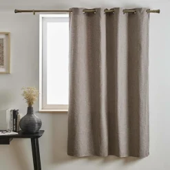 Rideau effet chiné (140 x 180 cm) James Gris galet