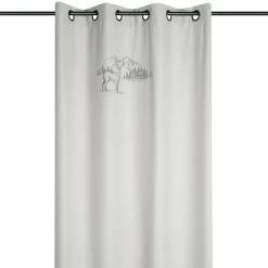 Rideau effet laine (135 x 260 cm) Planay Ecru