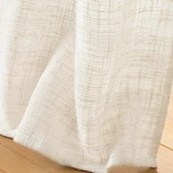 Rideau effet lin tissé (140 x 260 cm) Igor Ecru