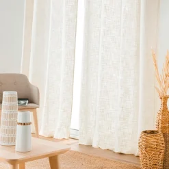Rideau effet lin tissé (140 x 260 cm) Igor Ecru