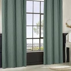 Rideau effet plissé (135 x 260 cm) Maely Bleu