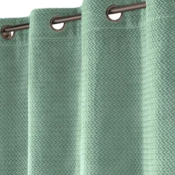 Rideau flanelle relief (140 x 240 cm) Flanela Vert kaki