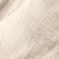 Rideau gaze de coton ajustable (280 x max 300 cm) Gaïa Beige pampa