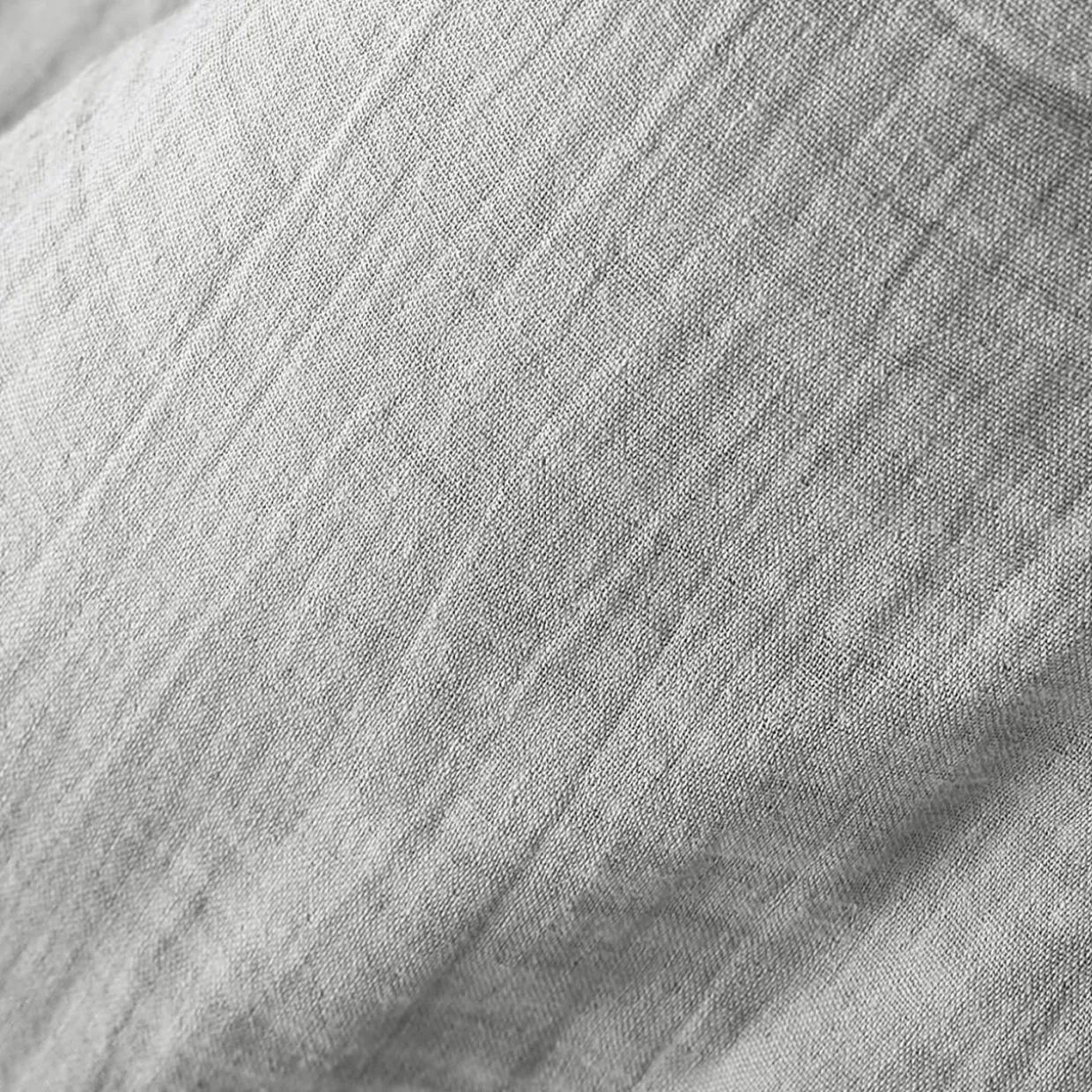 Rideau gaze de coton ajustable (280 x max 300 cm) Gaïa Gris nuage