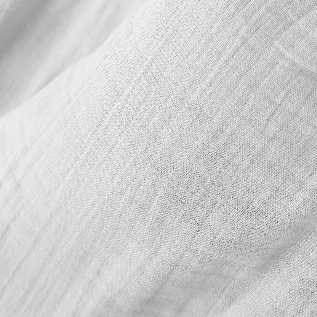 Rideau gaze de coton galon fronceur (180 x 240 cm) Gaïa Gris nuage