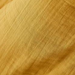 Rideau gaze de coton galon fronceur (140 x 240 cm) Gaïa Jaune safran
