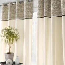 Rideau œillets (140 x 240 cm) Camalia Ecru